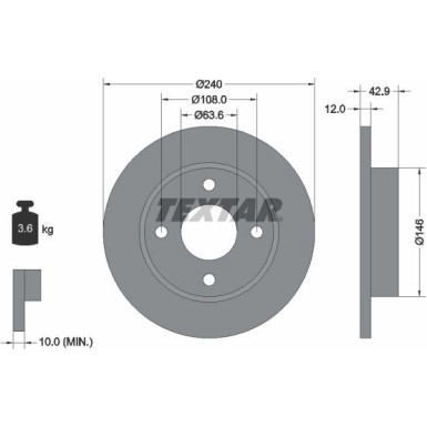 Bremsscheibe 92075303 Bremsscheibe 92075303