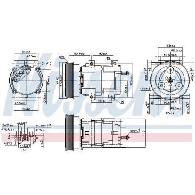Nissens Kompressor, Klimaanlage FIRST FIT 89191