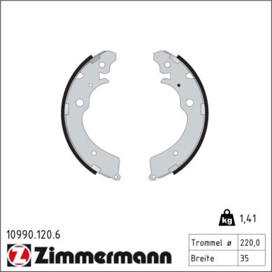 Bremsbackensatz 10990.120.6