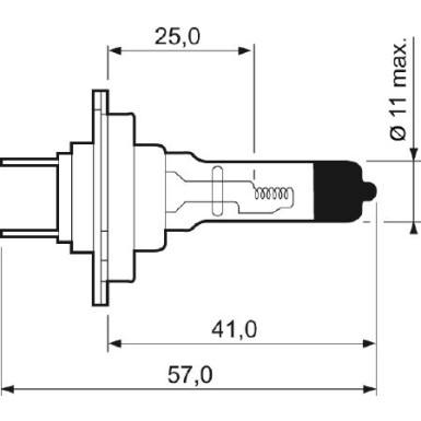 Valeo Glühlampe, Fernscheinwerfer +50% LIGHT 032519