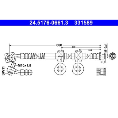 Bremsschlauch 24.5176-0661.3 Bremsschlauch 24.5176-0661.3