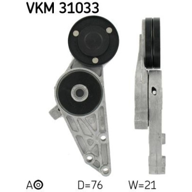 Spannrolle, Keilrippenriemen VKM 31033 Spannrolle, Keilrippenriemen VKM 31033