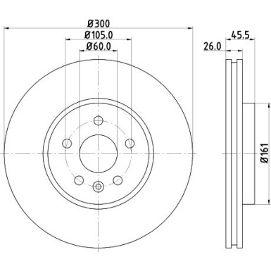 Bremsscheibe 8DD 355 118-391 Bremsscheibe 8DD 355 118-391