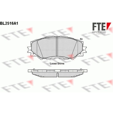 FTE Bremsbelagsatz, Scheibenbremse 9010774