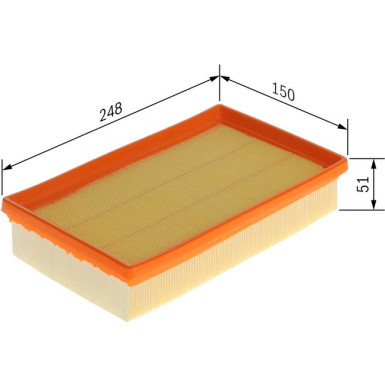 Luftfilter F 026 400 855 Luftfilter F 026 400 855