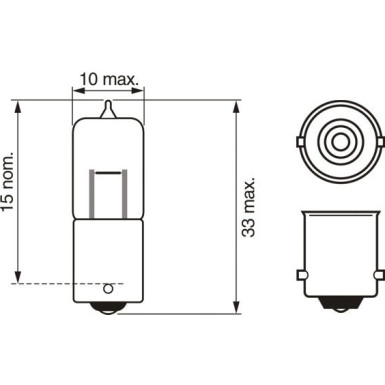 Glühlampe, Park-/Positionsleuchte 1 987 302 233