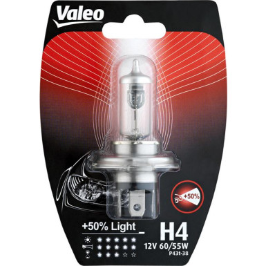 Valeo Glühlampe, Fernscheinwerfer +50% LIGHT 032510