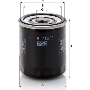 Ölfilter W 716/2