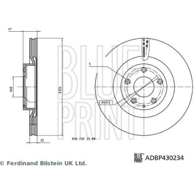 Bremsscheibe ADBP430234 Bremsscheibe ADBP430234