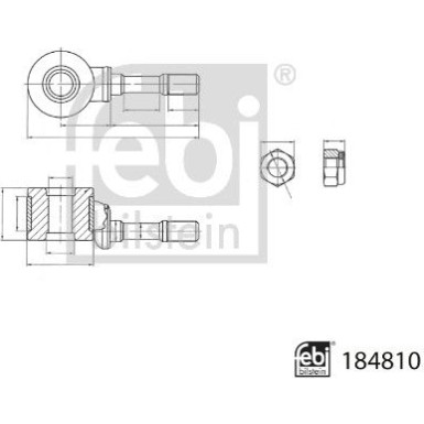 FEBI BILSTEIN 184810 Koppelstange FEBI BILSTEIN 184810 Koppelstange