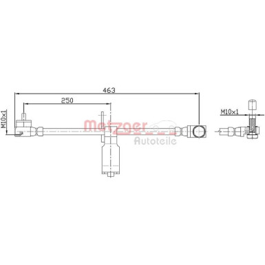 Metzger Bremsschlauch 4112540