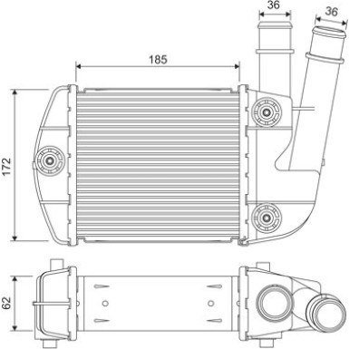 Ladeluftkühler 818310 Ladeluftkühler 818310