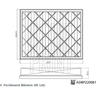 Blue Print Luftfilter ADBP220061