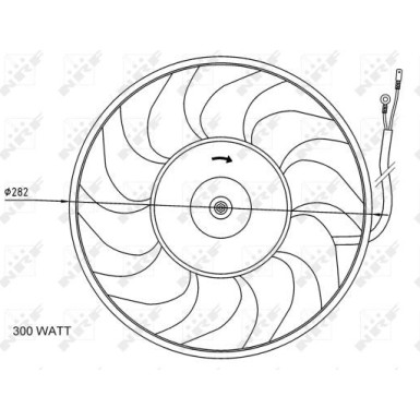 NRF Lüfter, Motorkühlung 47072
