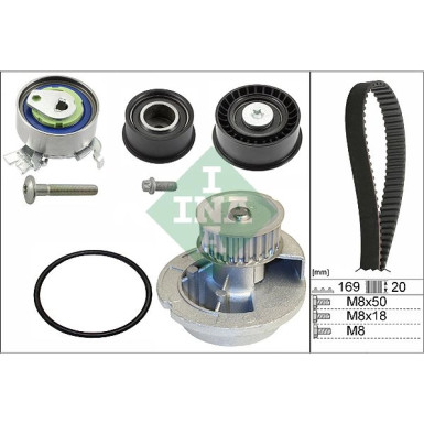 INA Wasserpumpe + Zahnriemensatz 530 0078 31