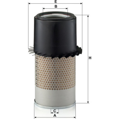 MANN-FILTER C 18 328 Sekundärluftfilter MANN-FILTER C 18 328 Sekundärluftfilter