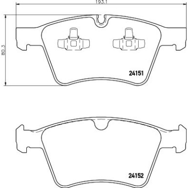 Hella Bremsbelagsatz, Scheibenbremse 8DB 355 014-191 Hella Bremsbelagsatz, Scheibenbremse 8DB 355 014-191