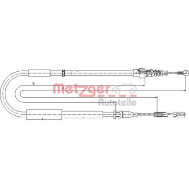 Metzger Seilzug, Feststellbremse 10.7514