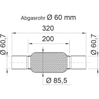 Flexrohr, Abgasanlage 460255