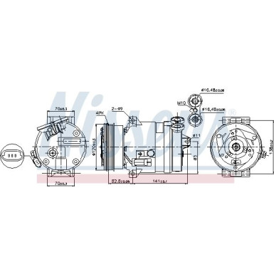 Kompressor, Klimaanlage 89258 Kompressor, Klimaanlage 89258
