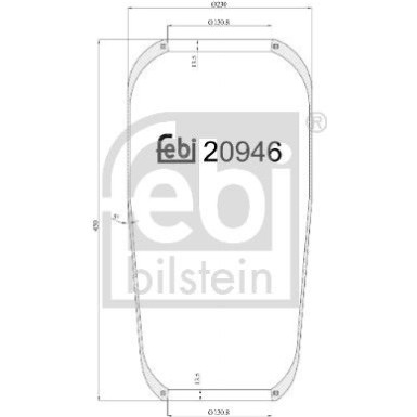 FEBI BILSTEIN 20946 Federbalg, Luftfederung
