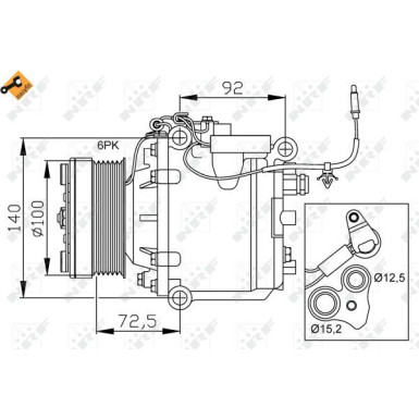 Kompressor, Klimaanlage 32165 Kompressor, Klimaanlage 32165
