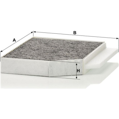 MANN-FILTER CUK 26 023 Innenraumfilter, Aktivkohlefilter MANN-FILTER CUK 26 023 Innenraumfilter, Aktivkohlefilter
