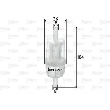 Valeo Kraftstofffilter 587524