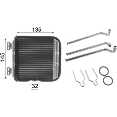 Mahle Wärmetauscher, Innenraumheizung BEHR Premium Line AH 188 000P