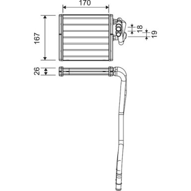 Valeo Wärmetauscher, Innenraumheizung 811510