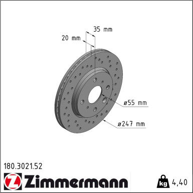 Bremsscheibe 180.3021.52