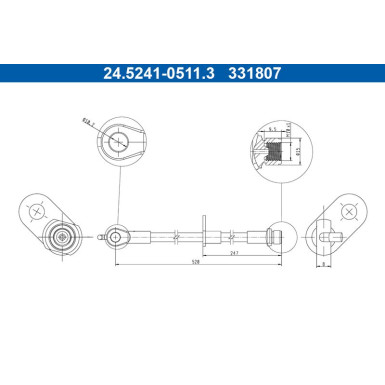 Bremsschlauch 24.5241-0511.3 Bremsschlauch 24.5241-0511.3