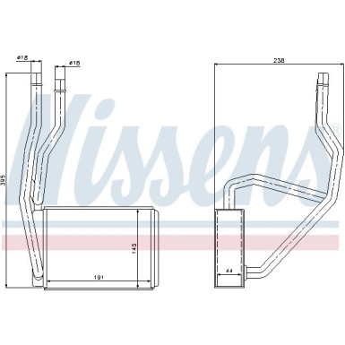 Nissens Wärmetauscher, Innenraumheizung 71765 Nissens Wärmetauscher, Innenraumheizung 71765