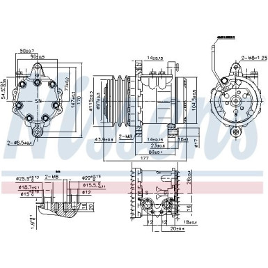 Kompressor, Klimaanlage 89691 Kompressor, Klimaanlage 89691