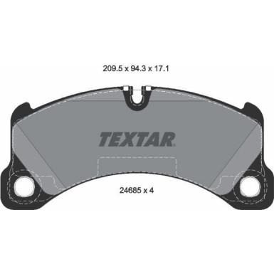 Textar Bremsbelagsatz, Scheibenbremse 2468501 Textar Bremsbelagsatz, Scheibenbremse 2468501