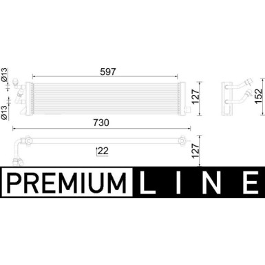 Mahle Ölkühler, Automatikgetriebe BEHR Premium Line CLC 292 000P