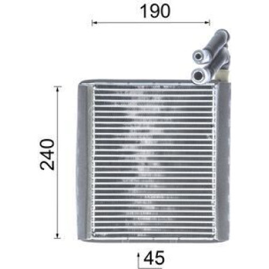 Verdampfer, Klimaanlage AE 119 000P