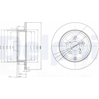 Delphi Bremsscheibe BG3912 Delphi Bremsscheibe BG3912