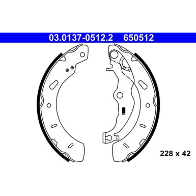 ATE Bremsbackensatz 03.0137-0512.2 ATE Bremsbackensatz 03.0137-0512.2