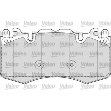 Valeo Bremsbelagsatz, Scheibenbremse 601656 Valeo Bremsbelagsatz, Scheibenbremse 601656