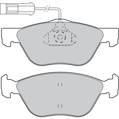 Valeo Bremsbelagsatz, Scheibenbremse 598308 Valeo Bremsbelagsatz, Scheibenbremse 598308
