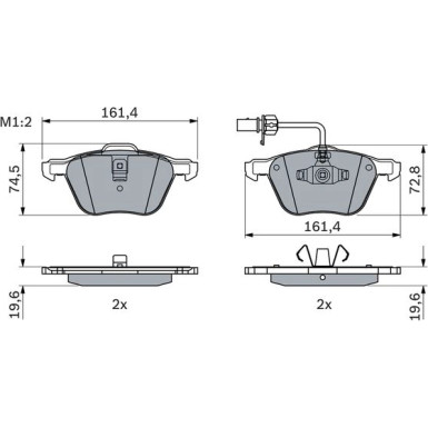 BOSCH Bremsbelagsatz, Scheibenbremse 0 986 494 035 BOSCH Bremsbelagsatz, Scheibenbremse 0 986 494 035