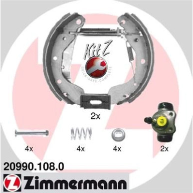 Zimmermann Bremsbackensatz KIT Z 20990.108.0 Zimmermann Bremsbackensatz KIT Z 20990.108.0