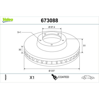 Bremsscheibe 673088 Bremsscheibe 673088