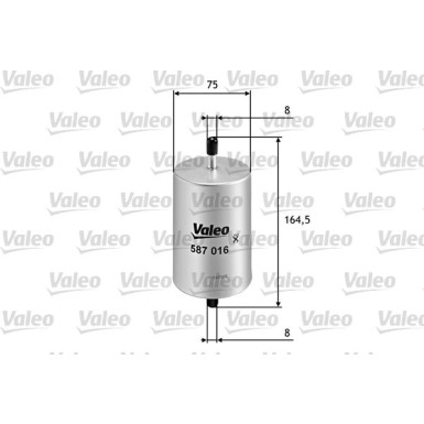 Valeo Kraftstofffilter 587016
