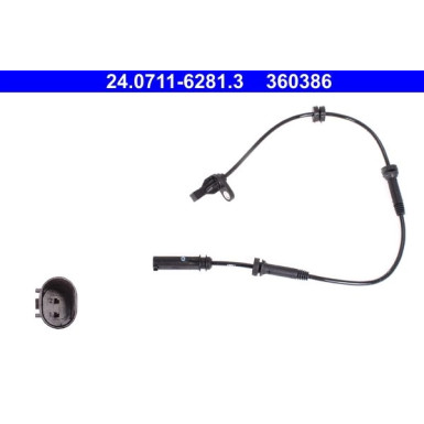 Sensor, Raddrehzahl 24.0711-6281.3 Sensor, Raddrehzahl 24.0711-6281.3