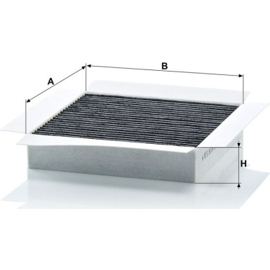 MANN-FILTER CUK 2032 Innenraumfilter, Aktivkohlefilter MANN-FILTER CUK 2032 Innenraumfilter, Aktivkohlefilter