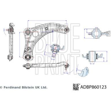 Blue Print Lenker, Radaufhängung ADBP860123