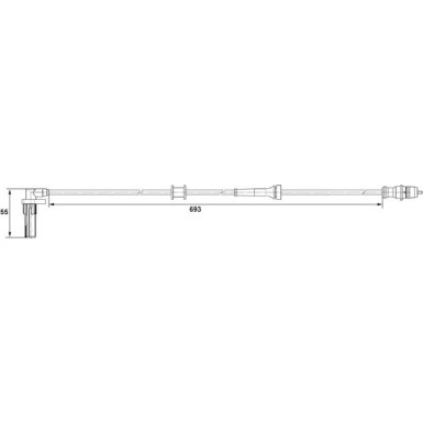 Sensor, Raddrehzahl 0 265 007 531