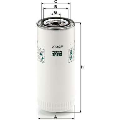 Ölfilter W 962/8 Ölfilter W 962/8